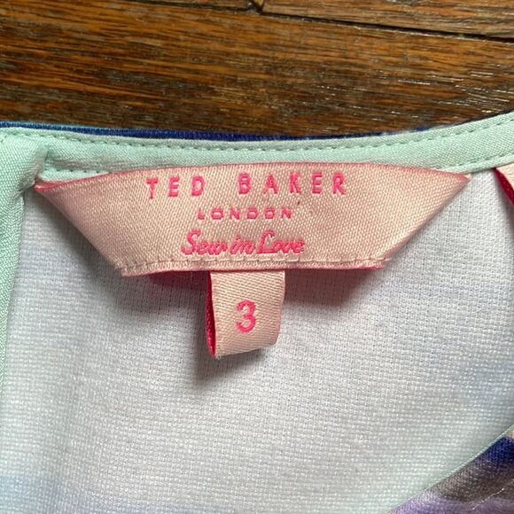 Vintage Ted Baker Charae Car Print Dress - Picture 2 of 6